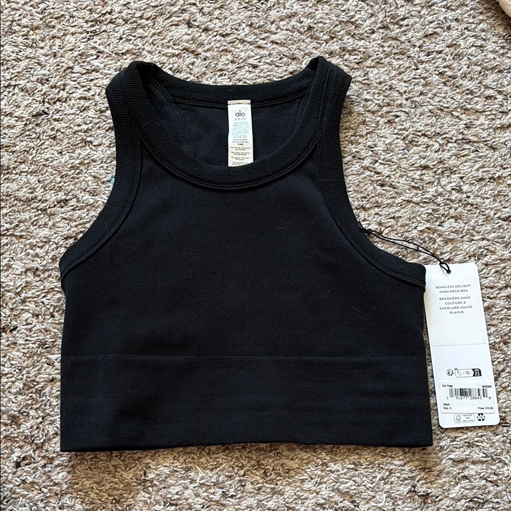 Alo Seamless Delight High Neck Bra